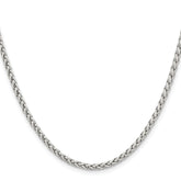 Chisel Stainless Steel Polished 3mm 22 inch Wheat Chain